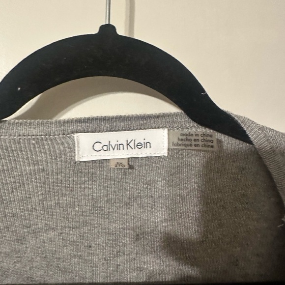 Calvin‎ Klein Gray Knit Cardigan - Picture 3 of 7